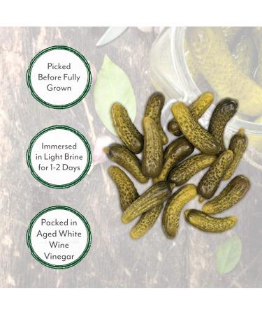 Roland Foods Premium Small Cornichons 4.1-Liter Can - Specialty Imported Pickles - Buy Online on SooperMarket.com