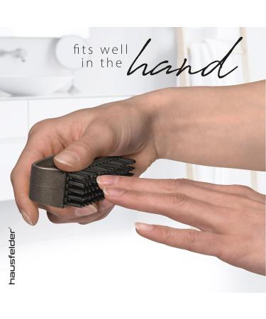 Hausfelder hand brush nail brush with handle nail cleaner brush hard nail scrubbing brush cleaning brush set of 4 black anthracite matt set of 4 Black - Buy Online on SooperMarket.com