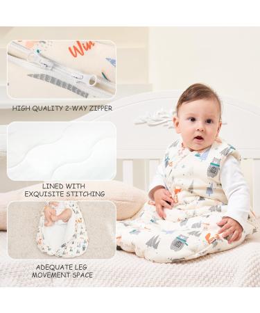 Looxii 3.5 TOG Baby Sleeping Bag in Beige | 100% Cotton Newborn Sleepsack for Boys and Girls 18-24 Months - Buy Online on SooperMarket.com