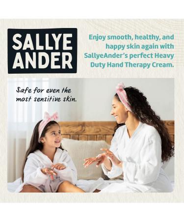 Sallye Ander Heavy Duty Hand Therapy Cream 2oz - Best Hand Cream for Dry Cracked Hands - Repair & Moisturize Dry Skin with Natural Essential Oils - For Men & Women - Buy Online on SooperMarket.com