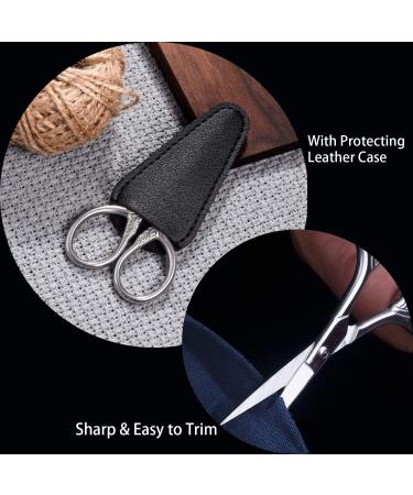 Mini Facial Hair Scissors Nose Scissors Professional Sharp Moustache Scissor Eyebrow Trimmer Cutter Stainless Steel Clippers for Hair Beard Hair Nail Toenail Cuticle Men Women Use - Buy Online on SooperMarket.com