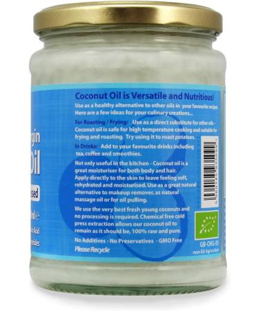 Organic Virgin Coconut Oil - 500ml by Bobbys Healthy Shop - Buy Online on SooperMarket.com