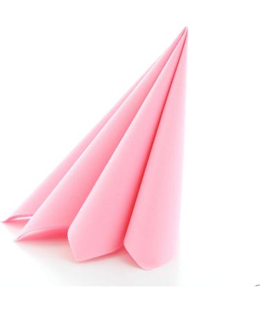 Prime Guest Napkin Pink - Premium Airlaid Fabric for Weddings & Celebrations | 50 Pack 40x40 cm Fold - Buy Online on SooperMarket.com