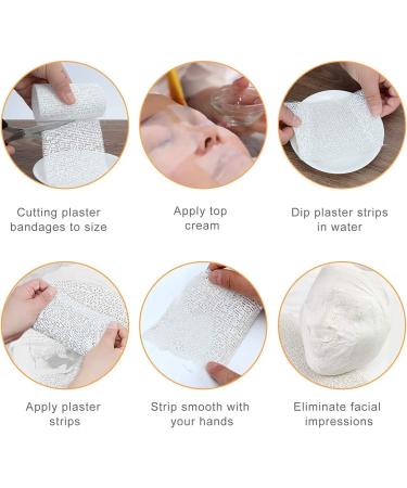 Piqiuqiu Baby Belly Plaster Bands Set of 10 - 5cm x 3m Quick-Drying Gypsum Bandage for Pregnant Women | Perfect Baby Shower Gift and Crafting Tool - Buy Online on SooperMarket.com