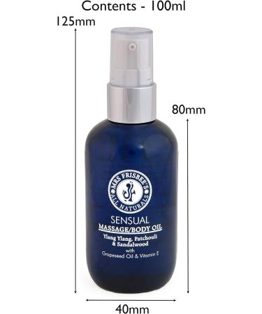 Sensual Aromatherapy Massage Oil / Body Oil (Ylang Ylang Patchouli & Sandalwood) Aromatherapy Massage Oil made with 100% Natural Cold Pressed Oils Vitamin E and Pure Essential Oils / Handmade / Natural / Vegan / Cruelty Free - Buy Online on SooperMarket.com
