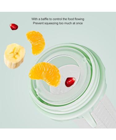Buy Baby Food Dispenser Pacifier - Leak-Proof Silicone Fruit Feeder with Dust Cover (Mint Green) - International Shipping Available - Buy Online on SooperMarket.com