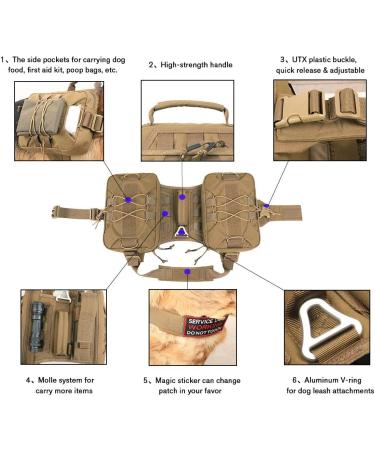 Dog Saddle Bag Backpack for Travel Camping Hiking - COB Coyote Brown - Buy Online on SooperMarket.com
