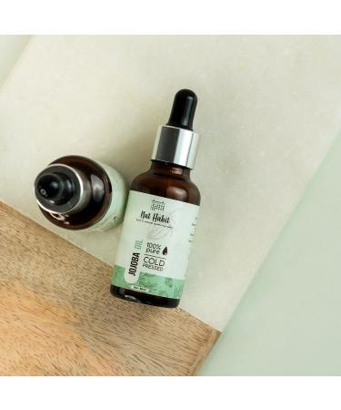 Nat Habit Cold Pressed 100% Pure Jojoba Oil for Skin & Hair With Vitamin E Omega-9 Mineral Free - (30ml) - Buy Online on SooperMarket.com