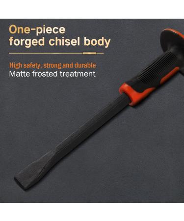 KSEIBI 283570 12 Cold Chisels with Soft Grip Handle - Flat Shank for Precision Cutting - Buy Online on SooperMarket.com