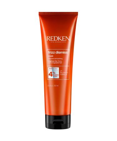 Redken Frizz Dismiss Mask Intense Smoothing Treatment | For Unruly Hair | Ultra Hydrating Smoothing Hair Mask | Sulfate Free | 8.5 Fl Oz, 8.5 fl. oz