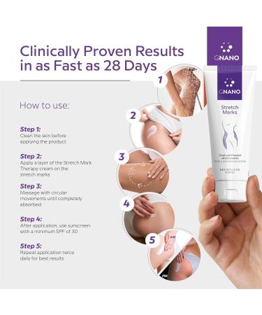 Advanced Stretch Mark Therapy Cream - Natural Ingredients for Firmer Skin Prevention & Healing - 4.2oz for Men & Women - Buy Online on SooperMarket.com