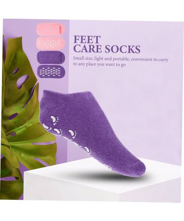 minkissy 4 Pairs Gel Socks Women's Socks Vegetable Gel Moisturizing Miss - Buy Online on SooperMarket.com