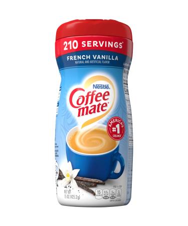 COFFEE MATE French Vanilla Powder Coffee Creamer 15 Oz. Canister  6 Pack  Non-dairy Lactose Free Gluten Free Creamer