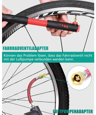 Baonuor Bicycle Valve Adapter Set - French & Schrader Valve Adapter for Easy Pumping | Universal Bicycle Air Pump Solution - Buy Online on SooperMarket.com