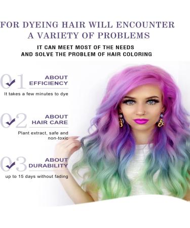Purple Semi-Permanent Hair Dye & Color Refresh Mask - Instantly Refreshes Hair Color Tone - Buy Online on SooperMarket.com