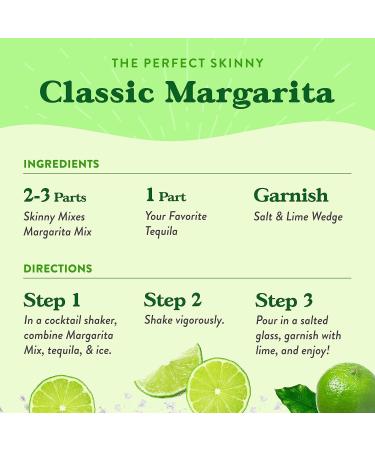 Jordan's Skinny Mixes Sugar-Free Margarita Mix Flavored Cocktail Mixer for Drinks - Fresh Lime Drink Flavoring for Cocktails & Mocktails - Low Calorie Gluten-Free Keto Friendly - 946.35 ml - Pack of 6 - Buy Online on SooperMarket.com