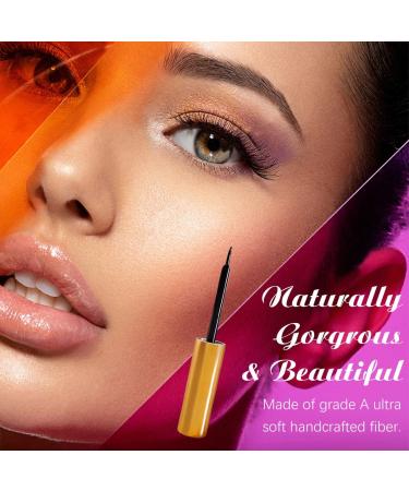 Magnetic Eyelashes with Eyeliner Kit - 5 Reusable Natural Looking Lashes - No Glue Needed - Buy Online on SooperMarket.com