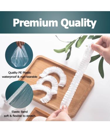 VICARKO Disposable Shower Cap - Case of 60, Clear Plastic Hair Caps for Men & Women, One Size Fits All - Ideal for Conditioning, Processing, and Showering - Buy Online on SooperMarket.com
