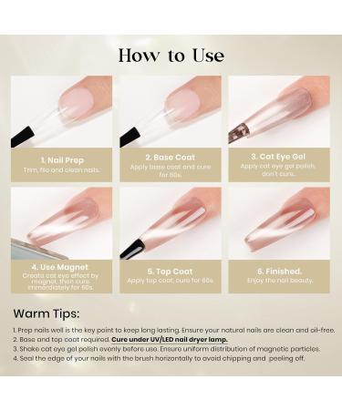 MIZHSE Holographic Glitter Cat Eye Gel Nail Polish Set 8 Colors Red Cat Eye Gel Nail Polish Kit Magnetic Nail Polish Sets with Magnet Soak Off Led Gel Nail Polish Nail Art Gel Manicure Salon DIY Gifts 308 - Buy Online on SooperMarket.com