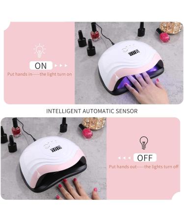 Aokyom 168W Nail Dryer Lamp with Timer and Smart Sensor for Gel Nails - UV LED Professional Nail Lamp for Finger/Toenail - LCD Display - Compatible with All Gel Polish - Buy Online on SooperMarket.com