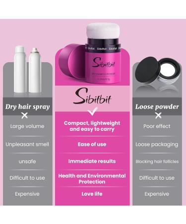 Dry Shampoo Powder - Volumizing & Mattifying Travel Size | No White Cast Non Aerosol Hair Care for All Hair Colors - Buy Online on SooperMarket.com