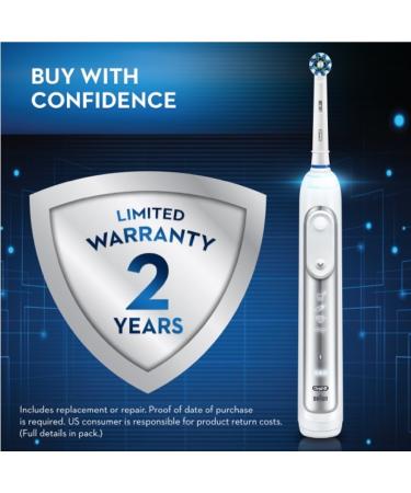 Oral-B 7500 Electric Toothbrush Kit with Replacement Brush Heads & Travel Case - White - Buy Online on SooperMarket.com