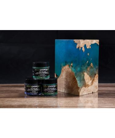 EcoPoxy 15g Ocean Metallic Color Pigment Powder for Epoxy Resin Dye - Buy Online on SooperMarket.com