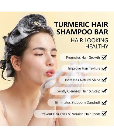 Tamoskiny Ginger & Turmeric Hair Regrowth Shampoo Bar - Organic Solid Bar for Hair Growth 120g - Buy Online on SooperMarket.com