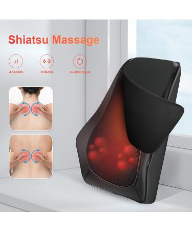 COMFIER Back Neck Massager for Back Neck Pain Relief Shiatsu Neck and Shoulder Massager with Heat 3D Kneading Massagers for Back and Neck Massage Pillow as Gifts for Dad Moms Men Women - Buy Online on SooperMarket.com