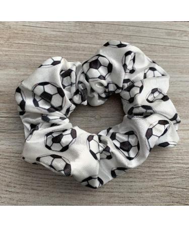 Soccer Hair Accessories: Premium Velvet Scrunchie - No Crease Soccer Hair Accessory for Girls - Buy Online on SooperMarket.com