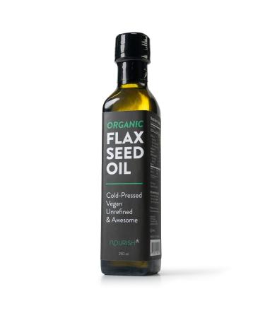GreaterGoods Organic Flaxseed Oil 250ML, Heart Healthy Omega 3, Cold-Pressed Flax Seeds, Vegan, Unrefined, Keto & Paleo Friendly, Multiple Use Capabilities