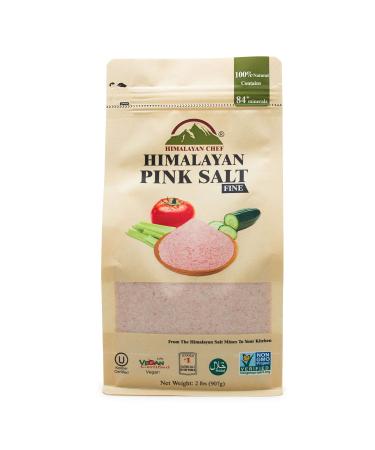Himalayan Chef Pink Salt Fine, 2 Pounds (Pack of 1) 2 Pound (Pack of 1)