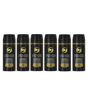 Axe Gold Temptation Body Spray Antiperspirant & Deodorant 4oz - Pack of 6 Cans | 48-Hour Odor Protection - Buy Online on SooperMarket.com