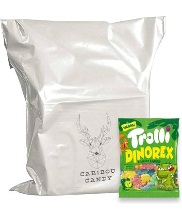 Trolli Dinorex Sour Gummy Candy Chewy Sweets Vegan Lactose & Gluten Free 6 Fruity Flavours 150g - 3x Share Bags - Buy Online on SooperMarket.com