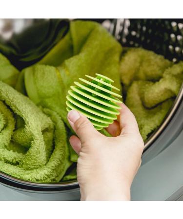 Laundry Balls for Dryer - Laundry Scrubbing Balls Multi-Layer Vane Laundry Balls Anti-tangling Reusable Scrubbing Balls Anti Static Efficient Washer Balls for Quick Drying Welts Green - Buy Online on SooperMarket.com