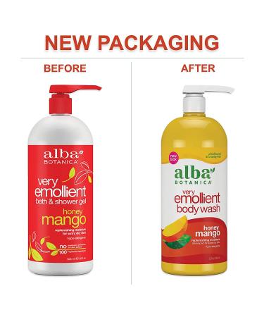 Alba Botanica Very Emollient Honey Mango Bath & Shower Gel 32 Oz - Buy Online on SooperMarket.com