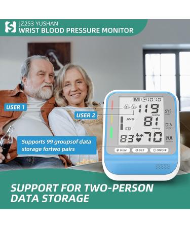 YUSHAN Wrist Blood Pressure Monitor - Large Display, Adjustable Cuff, Automatic Digital BP Machine Blue - Buy Online on SooperMarket.com