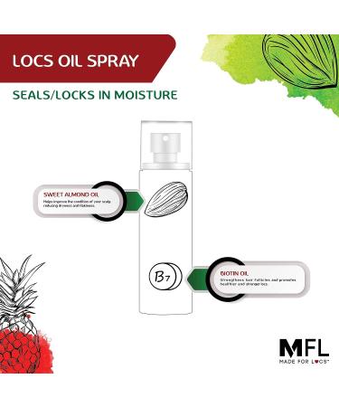 Locs Vegan Oil Spray Natural & Vegan Haircare Solution - Buy Online on SooperMarket.com