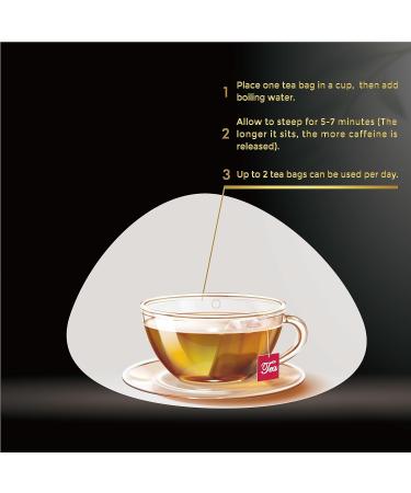 PrimeCove High Energy Tea - Boost Metabolism, Reduce Bloating | Caffeinated Black Tea with Peppermint, Ginger, Thyme & Rosemary - 14 Sachets - Buy Online on SooperMarket.com