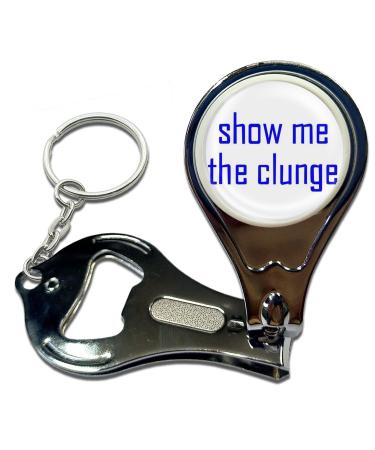 BadgeBeast.co.uk Show Me The Clunge - Key Ring Bottle Opener and Nail Clipper