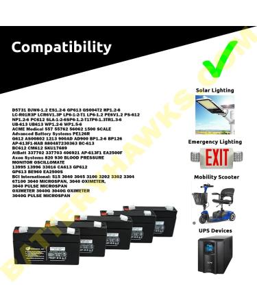 Buy UB-613 6V 1.3AH SLA Battery - Sealed Lead Acid F1 Terminal | International Shipping Available - Buy Online on SooperMarket.com
