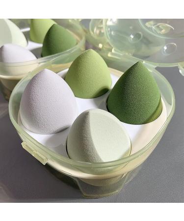 4PCS Stretchy Elastic Portable Foundation Sponge Set | Soft Makeup Blending Sponges with Box - Perfect for Flawless Finish - Buy Online on SooperMarket.com