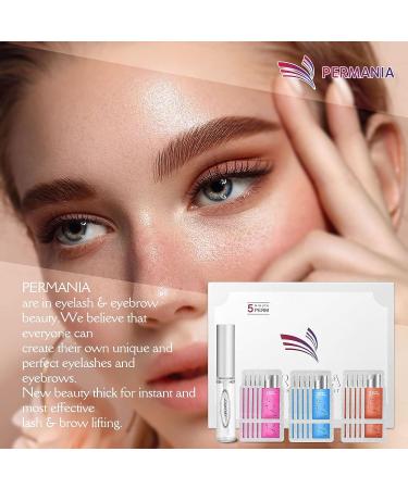 PERMANIA Eyelash Perm Kit & Brow Lamination 2-in-1 - C Curling Wave - Salon Quality Results at Home - Buy Online on SooperMarket.com