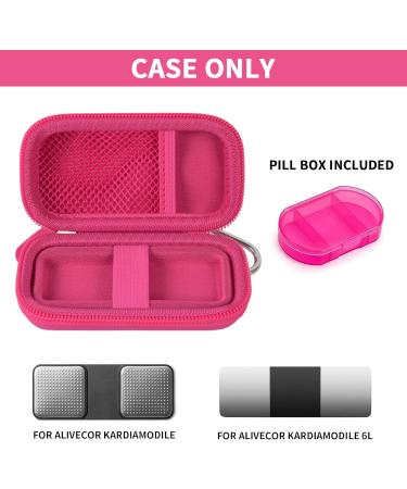 Protective Cover for Cardiacia 1L & 6L Personal EKG Monitor | Storage Holder for Heart Rate Knife | Organize Your Heart Monitor - Rose Red - Buy Online on SooperMarket.com