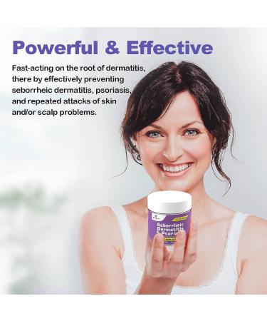 Dr. DERM Seborrheic Dermatitis Cream - Psoriasis Scalp Treatment for Folliculitis, Dry Scalp & Dandruff - Anti-Itch & Soothing Relief - 3.4 Fl Oz - Buy Online on SooperMarket.com