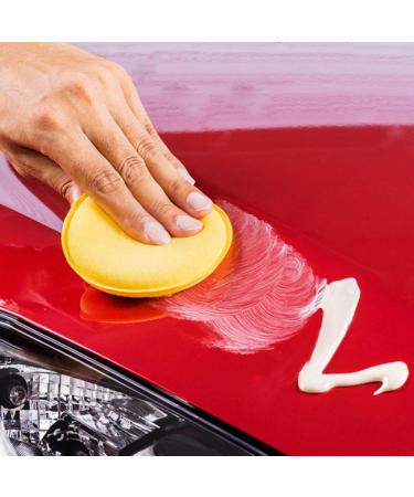 XROLAND Wax Foam Sponge 20Pcs Car Round Waxing Polish Wax Foam Sponge Applicator Pads 10Cm Cleaning Sponge Clean Washer Washing Tool Car Clean - Buy Online on SooperMarket.com