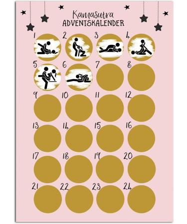 Nastami Kamasutra Advent Calendar - A3 Scratch-Off Christmas Gift for Men - Buy Online on SooperMarket.com