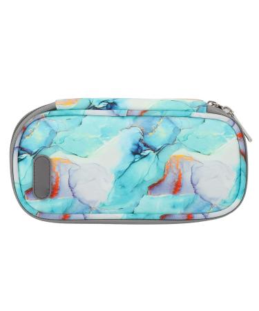 Cooling Bag ANGGREK Cooler Bag Porfessional Pen Bag Travel Portable Diabetic Cooling Case for Pen Diabetic Supplie(Marble Green)