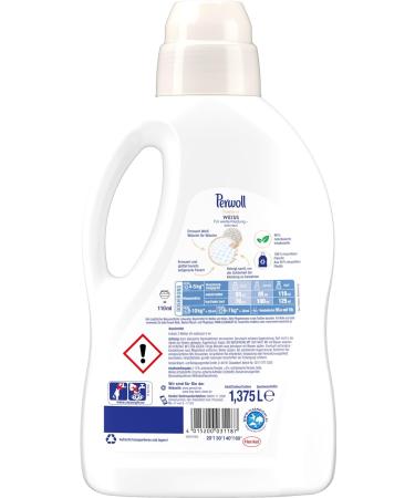 Perwoll Renew White Liquid Detergent - 25 Washes Strengthens Fibers & Enhances Color for White Laundry - Buy Online on SooperMarket.com