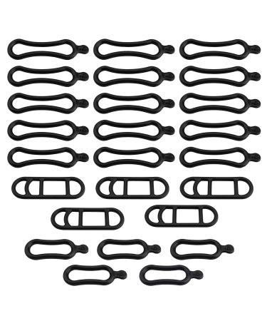 Sprhr 25 pieces of bicycle light rubber band replacement bicycle light elastic band bicycle silicone solid belt wear -resistant bicycle light holder suitable for holding bicycle lights